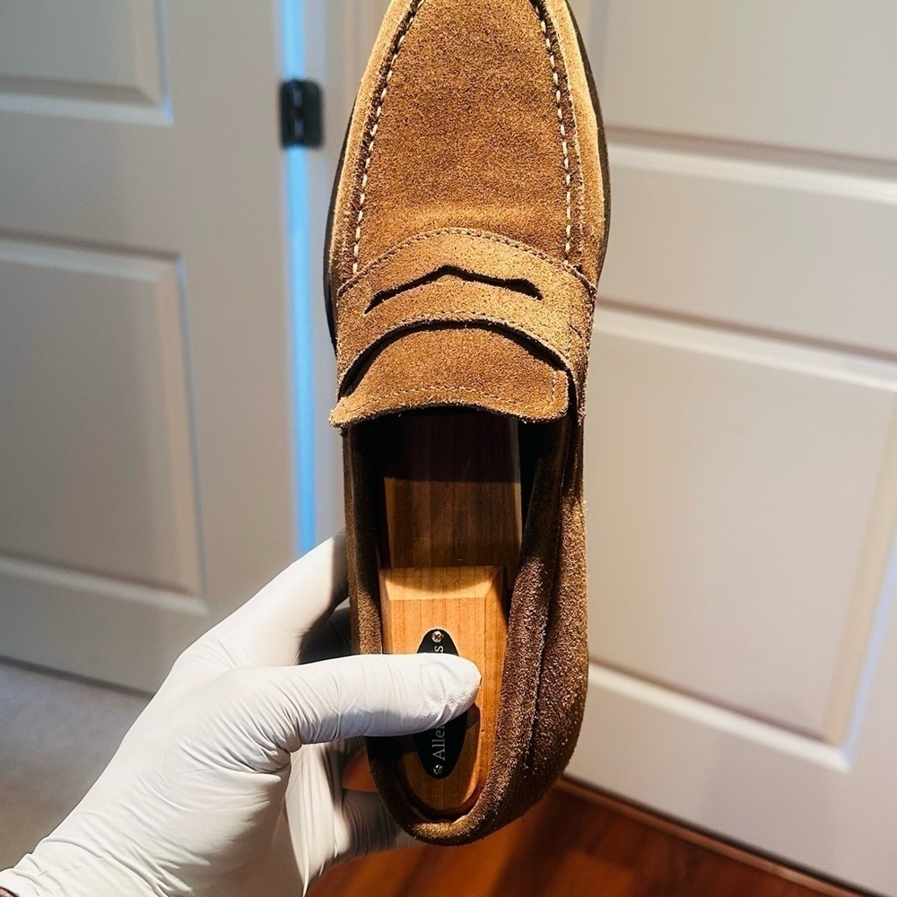 Geox Respira Suede Penny Loafers. - Picture 11 of 15